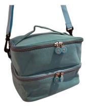 Bolsa Térmica Transversal Unissex 2 Andares Trabalho Viagem