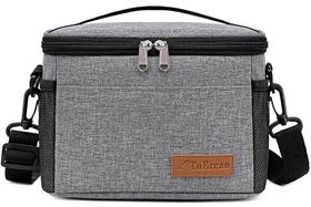 Bolsa térmica TuerCao 5L/6 Can Mini Soft, à prova de vazamentos, cinza claro Bolsa térmica TuerCao 5L/6 Can Mini Soft, à prova de vazamentos, cinza claro