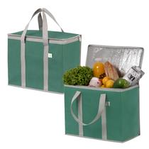 Bolsa Térmica VENO Reutilizable para Compras Pack de 2 Verde