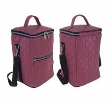 Bolsa Térmica Vinho Para 4 Garrafas Wine Bag Taça Luxo