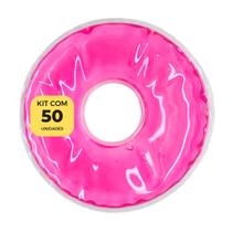 Bolsa Termo Gel Redonda 9cm para Seios Frio e Quente Rosa (50 unidades)