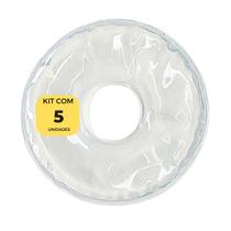 Bolsa Termo Gel Redonda 9cm para Seios Frio e Quente Transparente (5 unidades)