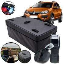 Bolsa Teto Mala Impermeável 180L + Cinta Premium Sandero