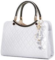 Bolsa TIBES Shiny Patchel de couro envernizado para mulheres