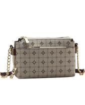 Bolsa Tipo Crossbody Monograma Delicado - Alça Transversal - Chenson 3485480 - Natural