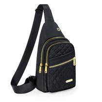 Bolsa tipo estilingue Aisijimo pequena para mulheres e homens, casual, tiracolo, nylon