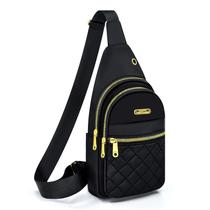 Bolsa tipo estilingue Aisijimo pequena para mulheres e homens, casual, tiracolo, nylon