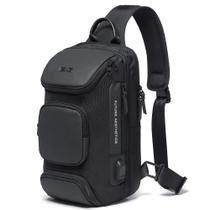 Bolsa tipo estilingue BANGE, mochila tiracolo masculina impermeável, bolsas de ombro masculinas, mochila tiracolo para homens