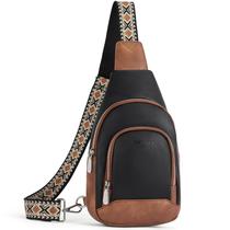 Bolsa tipo estilingue BOSTANTEN, bolsa tiracolo de couro, bolsa peitoral feminina