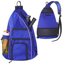 Bolsa tipo estilingue LLYWCM Pickleball Bag reversível azul