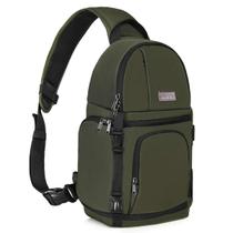 Bolsa tipo estilingue para câmera MOSISO DSLR/SLR/Mirrorless Army Green Bolsa tipo estilingue para câmera MOSISO DSLR/SLR/Mirrorless Army Green