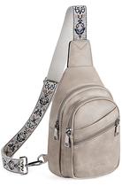 Bolsa tipo estilingue Telena Crossbody, material vegano, cinza nuvem, feminina