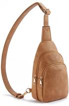Bolsa tipo estilingue Telena Leather Fanny Pack, tiracolo, feminina, marrom