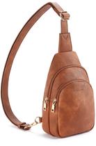 Bolsa tipo estilingue Telena Leather Fanny Pack, tiracolo, marrom, feminina Bolsa tipo estilingue Telena Leather Fanny Pack, tiracolo, marrom, feminina