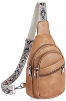 Bolsa tipo estilingue Telena para mulheres, tiracolo, material vegano, marrom camelo Bolsa tipo estilingue Telena para mulheres, tiracolo, material vegano, marrom camelo