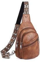 Bolsa tipo estilingue Telena para mulheres, tiracolo, material vegano, marrom