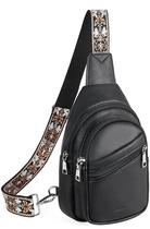 Bolsa tipo estilingue Telena para mulheres, tiracolo, material vegano, preta Bolsa tipo estilingue Telena para mulheres, tiracolo, material vegano, preta