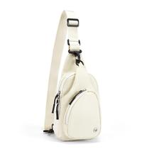 Bolsa tipo estilingue WESTBRONCO pequena para mulheres, tiracolo de nylon, bege Bolsa tipo estilingue WESTBRONCO pequena para mulheres, tiracolo de nylon, bege