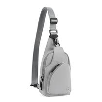 Bolsa tipo estilingue WESTBRONCO pequena para mulheres, tiracolo de nylon, cinza