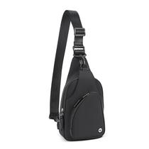 Bolsa tipo estilingue WESTBRONCO pequena para mulheres, tiracolo de nylon, preta Bolsa tipo estilingue WESTBRONCO pequena para mulheres, tiracolo de nylon, preta