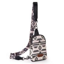 Bolsa tipo estilingue Wrangler Aztec Crossbody para mulheres WG2205-210BK Bolsa tipo estilingue Wrangler Aztec Crossbody para mulheres WG2205-210BK