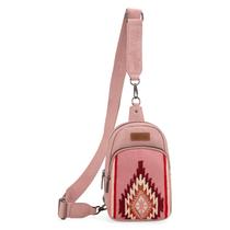 Bolsa tipo estilingue Wrangler Aztec tricotada para mulheres Bolsa tipo estilingue Wrangler Aztec tricotada para mulheres