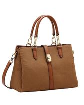 Bolsa Tipo Satchel Clássico Contemporâneo - Alça de Mão - Chenson 3485655 - Marrom Bolsa Tipo Satchel Clássico Contemporâneo - Alça de Mão - Chenson 3485655 - Marrom