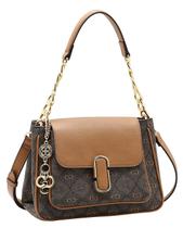 Bolsa tipo Sholder Monograma Pontilhado - Alça de Ombro - Chenson 3485533 - Café Bolsa tipo Sholder Monograma Pontilhado - Alça de Ombro - Chenson 3485533 - Café