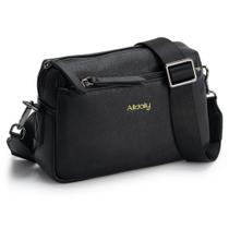 Bolsa tiracolo Alldaily, pequena, com zíper triplo, material vegano Bolsa tiracolo Alldaily, pequena, com zíper triplo, material vegano