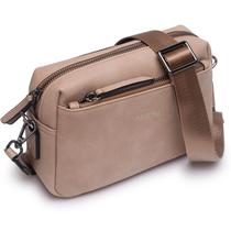 Bolsa tiracolo Alldaily, pequena, com zíper triplo, material vegano