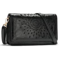 Bolsa tiracolo APHISON multifuncional pequena em material vegano preto