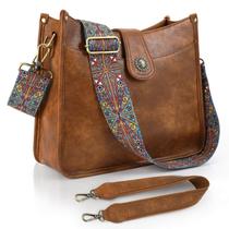 Bolsa tiracolo APHISON Trendy Vegan Leather Hobo para mulheres