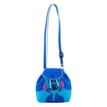 Bolsa Tiracolo Azul Stitch Sentado 16x8x17cm - Disney Bolsa Tiracolo Azul Stitch Sentado 16x8x17cm - Disney