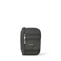 Bolsa tiracolo Baggallini Journey para mulheres a carvão de nylon