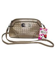 Bolsa Tiracolo Bege Entrelaçada Minnie DYN 9005-MK4