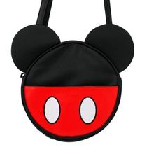 Bolsa tiracolo circular rosto cores mickey 22x6x22cm - disney