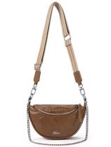 Bolsa tiracolo CLUCI Sling Bag de couro para mulheres marrom