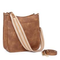 Bolsa tiracolo CLUCI Trendy Vegan Leather com duas alças para mulher Bolsa tiracolo CLUCI Trendy Vegan Leather com duas alças para mulher