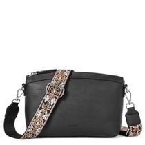 Bolsa tiracolo CLUCI Trendy Vegan Leather Feminina Preta