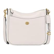 Bolsa tiracolo Coach Polished Pebble Leather Chaise Chalk