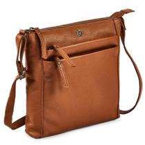 Bolsa tiracolo Cochoa, pequena, de couro macio e seixo para mulher Bolsa tiracolo Cochoa, pequena, de couro macio e seixo para mulher