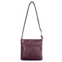 Bolsa tiracolo de couro Bia marsala Feminino