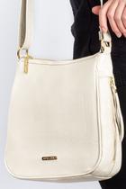Bolsa tiracolo de couro com zíper lateral Camila