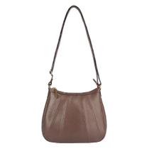 Bolsa tiracolo de couro Gommy chocolate Feminino