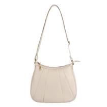 Bolsa tiracolo de couro Gommy marfim Feminino Bolsa tiracolo de couro Gommy marfim Feminino