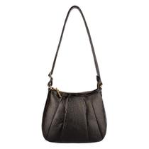 Bolsa tiracolo de couro Gommy preto Feminino Bolsa tiracolo de couro Gommy preto Feminino