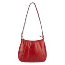 Bolsa tiracolo de couro Gommy vermelho Feminino