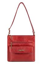 Bolsa Tiracolo de couro Karen vermelha Feminino Bolsa Tiracolo de couro Karen vermelha Feminino