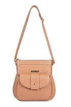Bolsa tiracolo de couro liso Elis