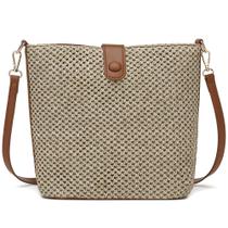 Bolsa tiracolo de palha ALARION para mulheres nas férias de verão na praia Bolsa tiracolo de palha ALARION para mulheres nas férias de verão na praia
